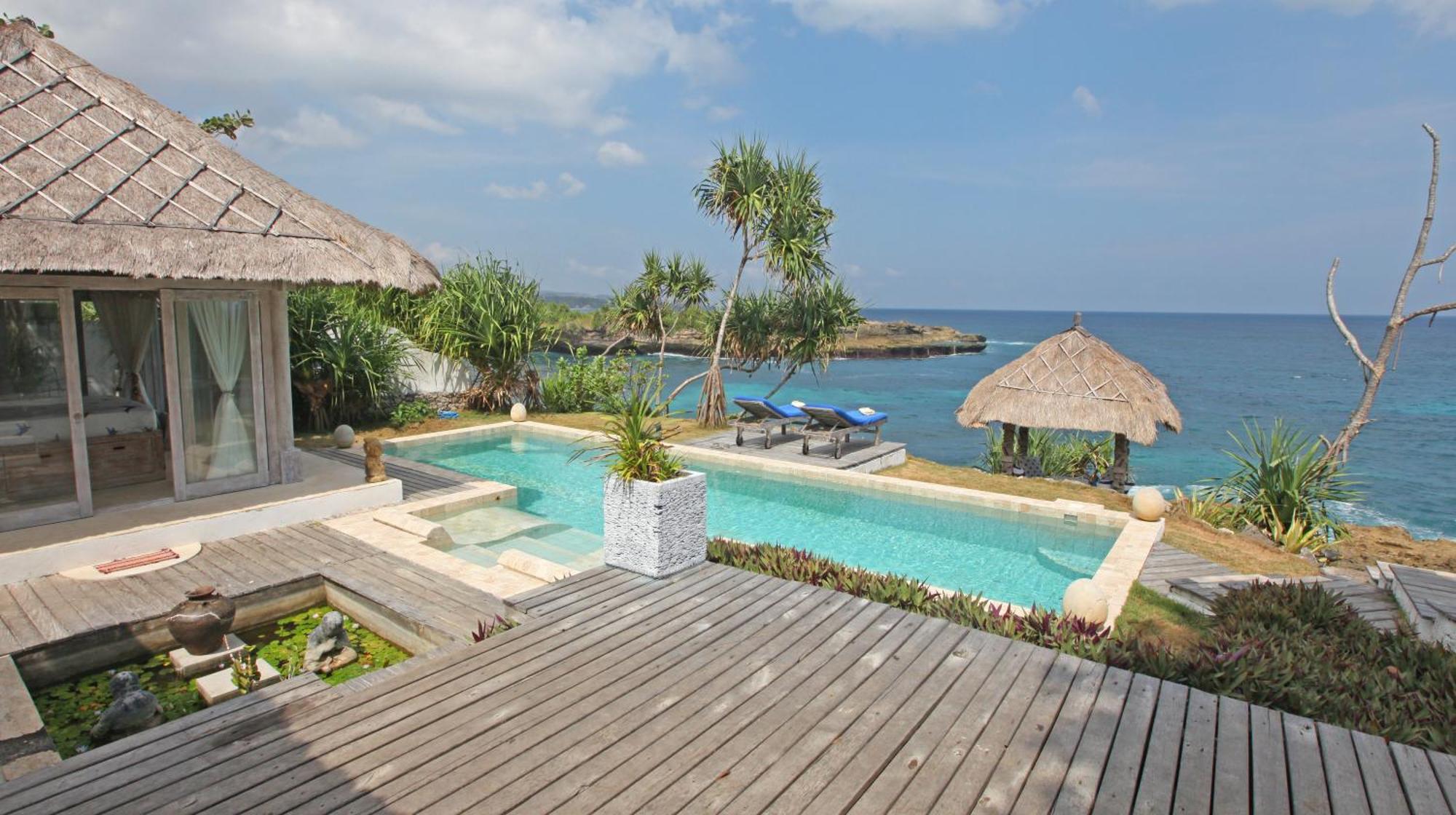Villa Lumba Lumba - Oceanfront & Spectacular View! Lembongan Kültér fotó